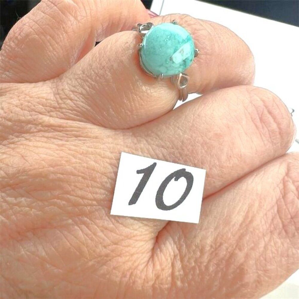 Turquoise Gemstone Rings Set in 925 - Your Choice - Picture 2 of 5